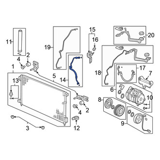 Honda OE - A/C Refrigerant Suction Hose