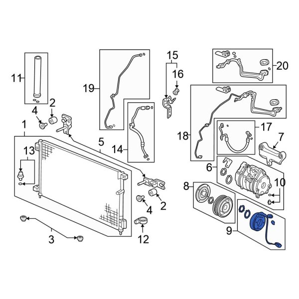 A/C Compressor Clutch Coil