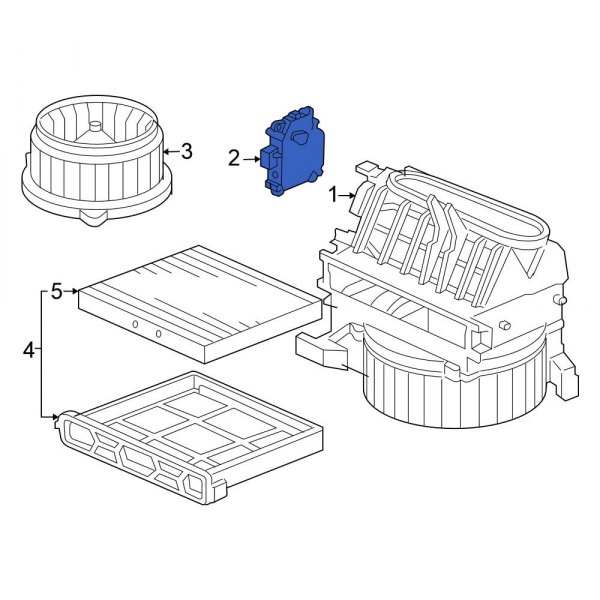 Honda OE 79350SDCA01 HVAC Air Adjustment Control Motor