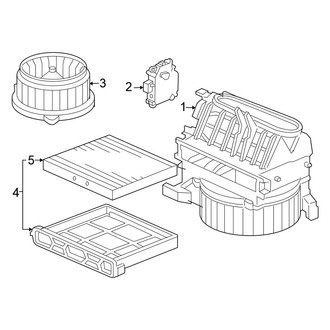 Honda OE - Air Conditioner & Heater - Blower Motor & Fan (Sedan 2.4L / 3.0L)