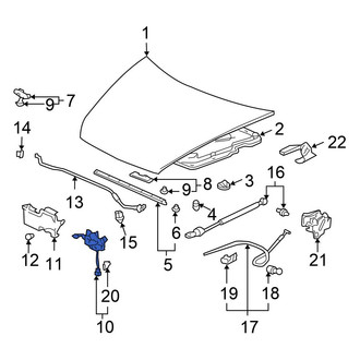 Honda OE - Front Hood Latch