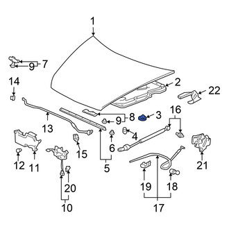 Honda OE - Hood Insulation Pad Clip