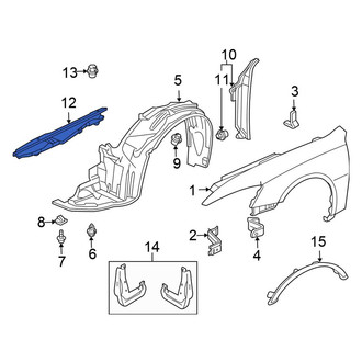 Honda OE - Front Right Fender Molding