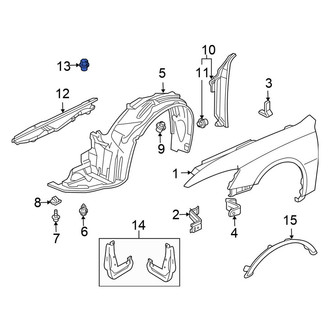 Honda OE - Fuel Tank Shield Clip