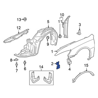 Honda OE - Front Fender Bracket