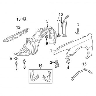 2005 Honda Accord OEM Fenders | Front, Rear, Inner — CARiD.com