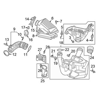 Honda OE - Engine / Transaxle - Air Intake (Sedan 2.4L)