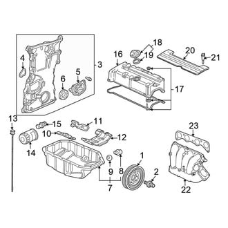 Honda OE - Engine / Transaxle - Engine Parts (Sedan 2.4L)