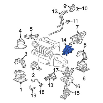 Honda OE - Rear Automatic Transmission Mount