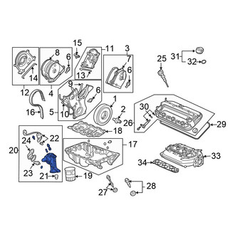 Honda OE - Engine Oil Filter Housing