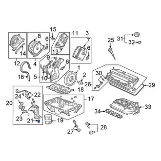 Honda OE - Engine Oil Filter Adapter Stud