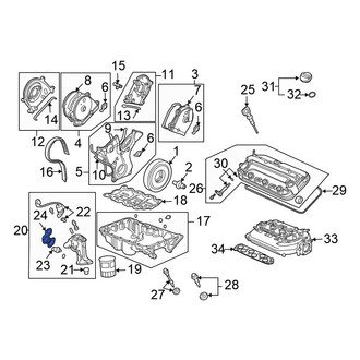 Honda OE - Engine Oil Filter Adapter Gasket