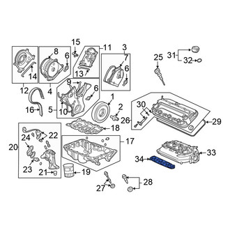Honda OE - Center Engine Intake Manifold Gasket