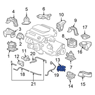 Honda OE - Front Manual Transmission Mount