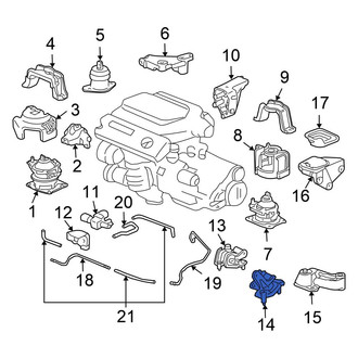 Honda OE - Rear Manual Transmission Mount
