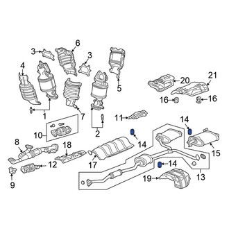 Honda OE - Rear Left Exhaust System Hanger