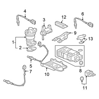 Honda OE - Emission System - Emission Components (Sedan 3.0L)