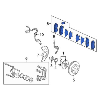 Honda OE - Front Disc Brake Pad Set