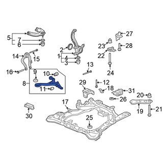 Honda OE - Front Left Upper Suspension Control Arm