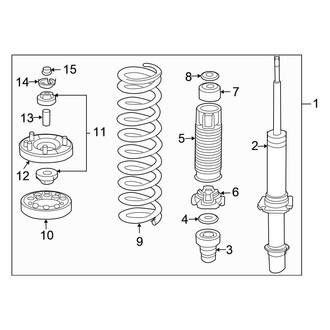 Honda OE - Front Suspension - Struts & Components (Sedan)