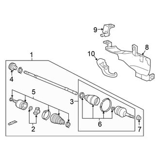 Honda OE - Front Suspension - Drive Axles (Sedan 2.4L Automatic Tr)