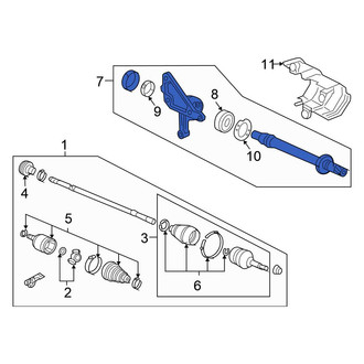 Honda OE - Front CV Intermediate Shaft