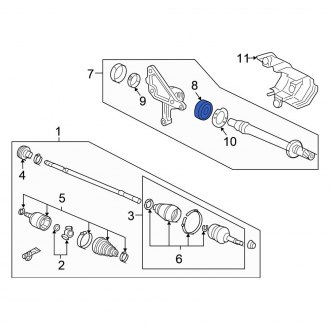 Honda Accord Oem Driveline Axle Parts Hubs Cv Joints Carid Com