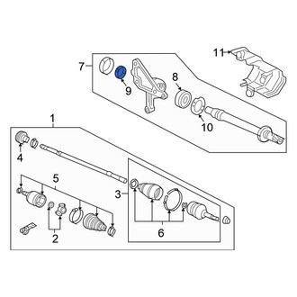 Honda OE - Front Outer CV Intermediate Shaft C-Clip