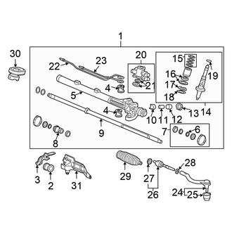 Honda OE - Steering Gear & Linkage (2.4L)