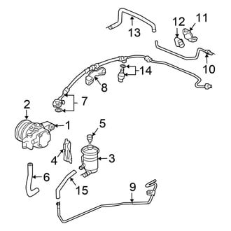 Honda OE - Steering Gear & Linkage - Pump & Hoses (Sedan 2.4L)