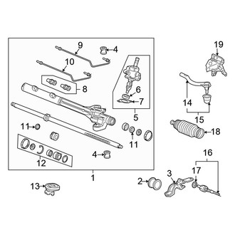 Honda OE - Steering Gear & Linkage