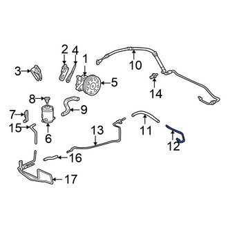 Honda OE - Power Steering Return Hose