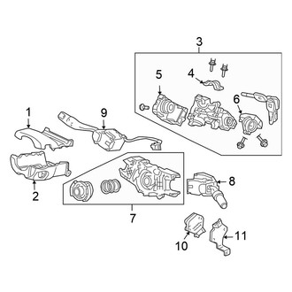 Honda OE - Steering Column - Shroud, Switches & Levers
