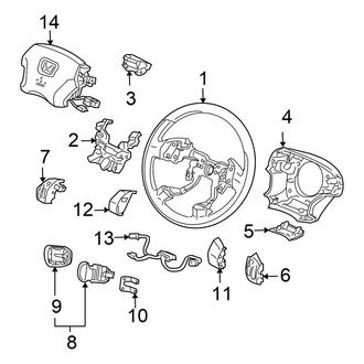 Honda OE - Steering Wheel & Trim (Sedan 2.4L)