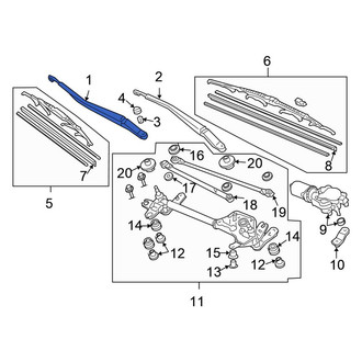 Honda OE - Left Wiper Arm