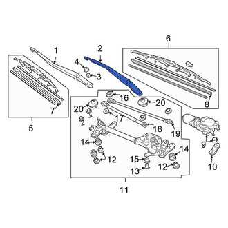 Honda OE - Left Wiper Arm