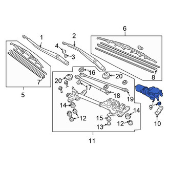 Honda OE - Wiper Motor