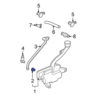 Honda OE - Windshield Washer Pump Grommet