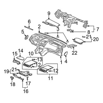 Honda OE - Instrument Panel (Base / DX / ES / EX / LX / SE Sedan)