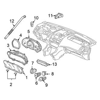 Honda OE - Instrument Panel - Cluster & Switches (Sedan)