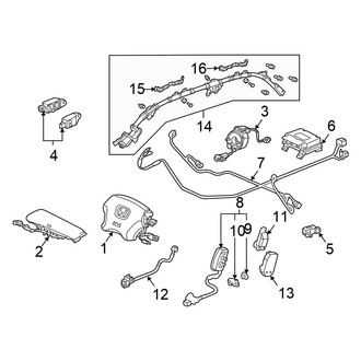 Honda OE - Restraint Systems - Air Bag Components (Sedan)