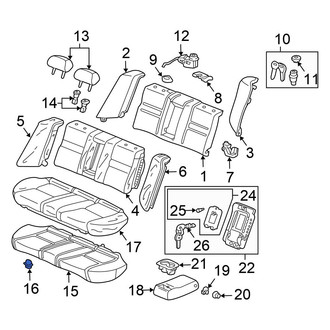 Honda OE - Rear Seat Cushion Pad Clip