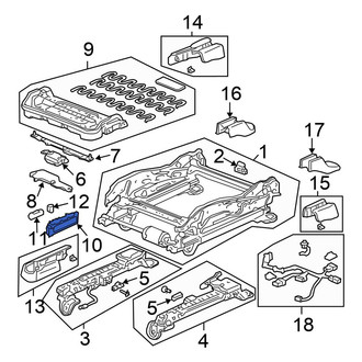 Honda OE - Front Right Power Seat Switch