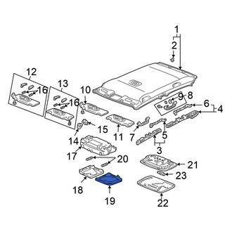 Honda OE - Left Map Light Lens