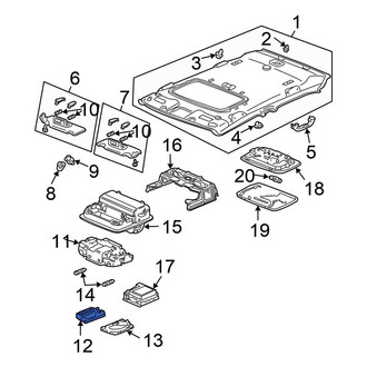 Honda OE - Right Map Light Lens
