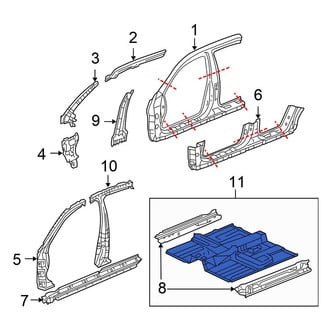 Honda OE - Front Floor Pan