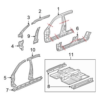 honda accord body parts diagrams