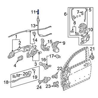 Honda OE - Front Door Lock Knob