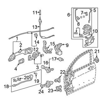Honda OE - Front Door - Lock & Hardware