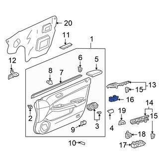 Honda OE - Front Right Door Window Switch